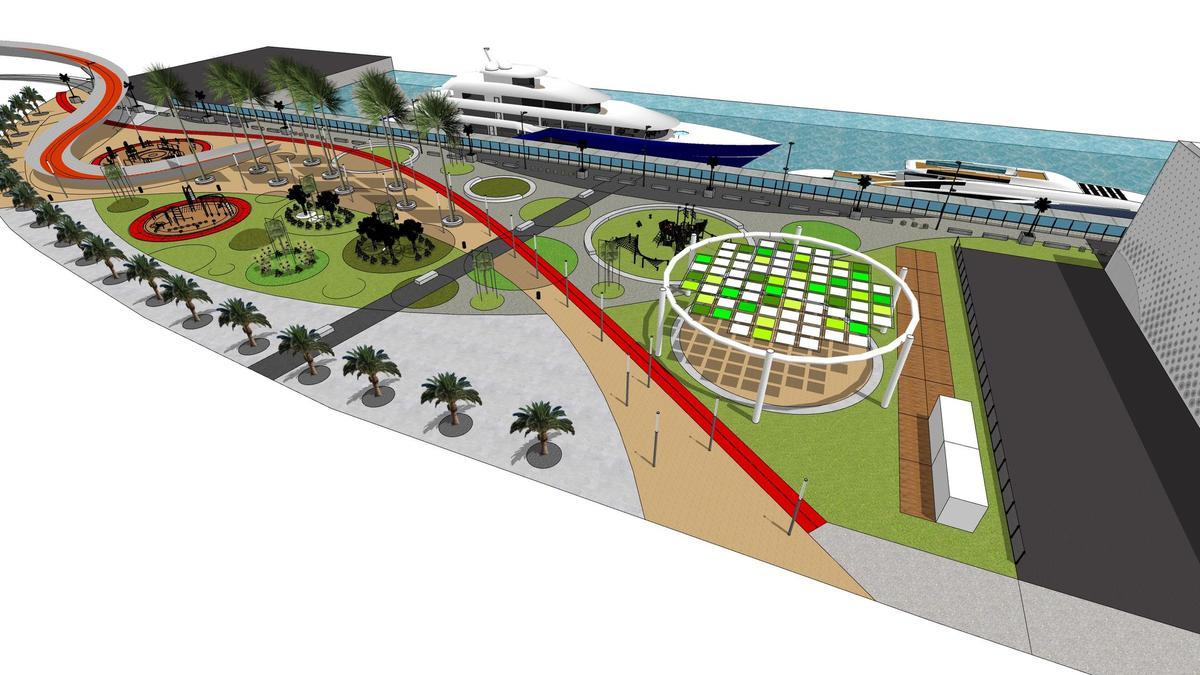 Infografía del proyecto de la primera fase del parque Puerto Ciudad