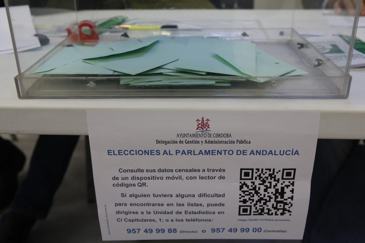 2-D Elecciones Andaluzas/Jornada electoral en Córdoba