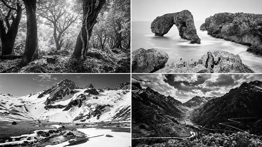 El paisaje asturiano se aprecia desde París con una serie de imágenes analógicas de espacios naturales del Principado