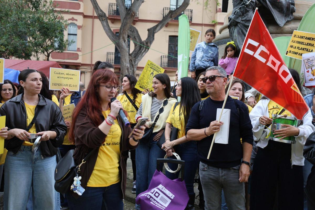Protesta de las educadoras de Infantil de 0 a 3 años en Ibiza