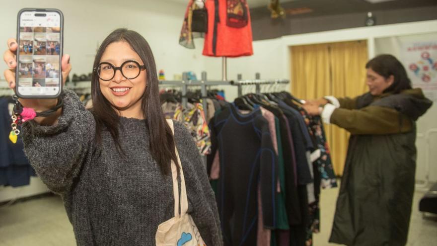 Cotrina en la tienda solidaria del Ejército de Salvación.  | |  CASTELEIRO