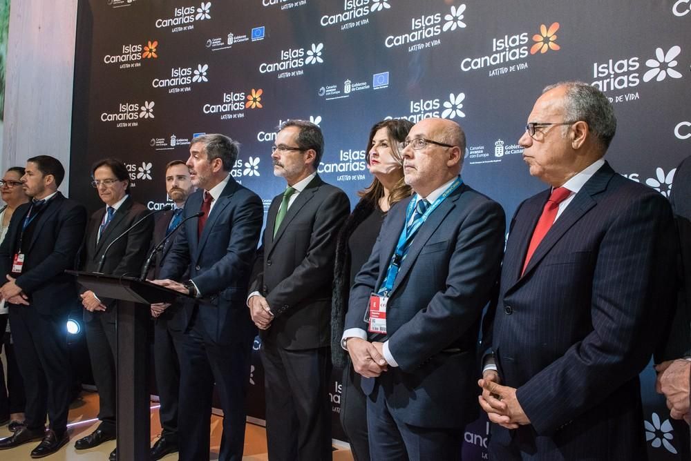 Inauguración del Pabellón de Canarias en la Feria Internacional de Turismo FITUR 2019.