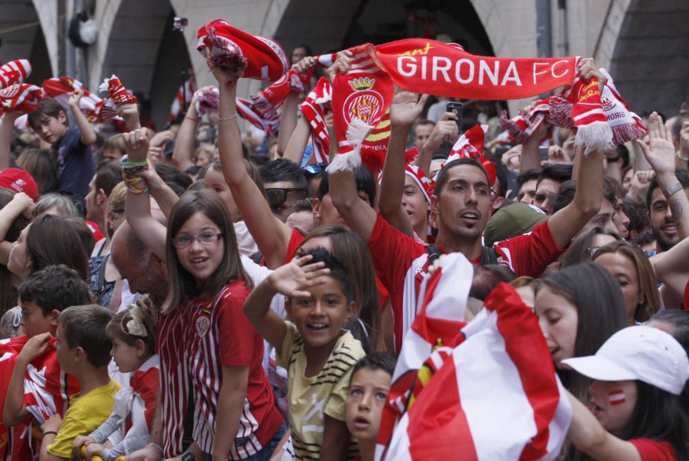 Rua de celebració de l'ascens del Girona