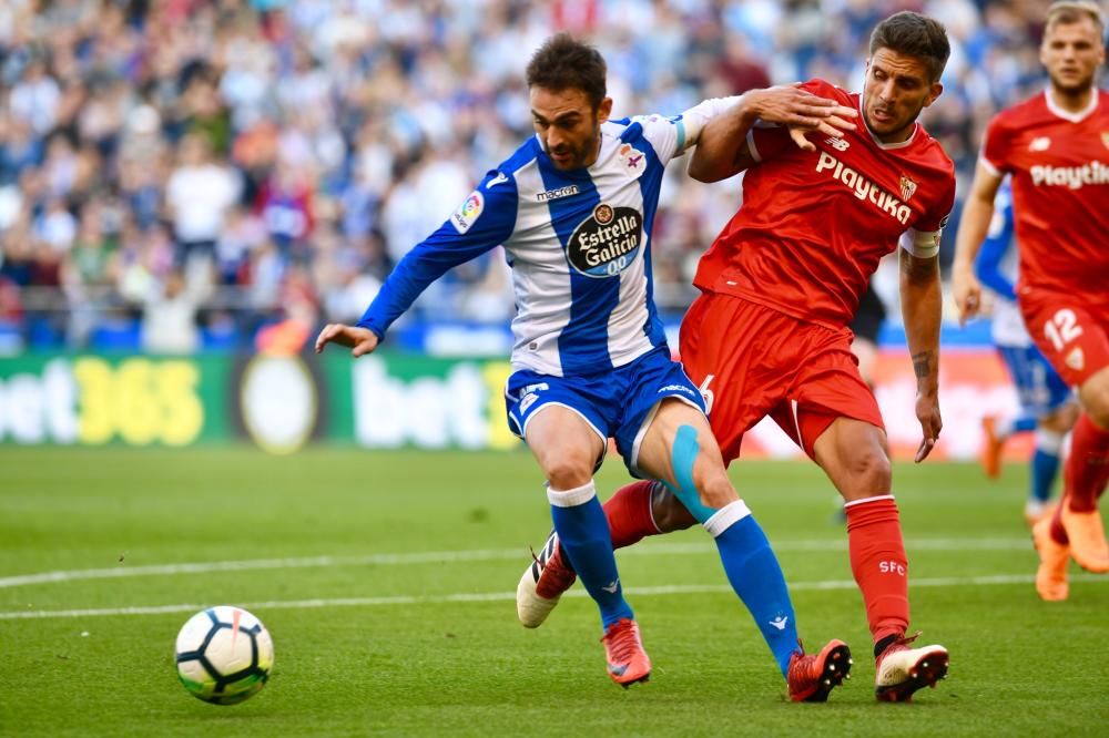 El Dépor no pasa del empate ante el Sevilla