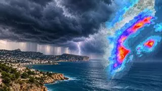 La Aemet bautiza Adam a la dana que llega este fin de semana a Alicante: acumulados de hasta 300 litros por metro cuadrado y riesgo de inundaciones