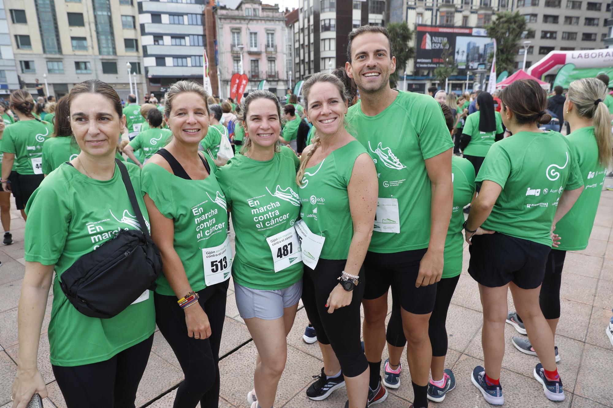 Marcha contra el cáncer en Gijón