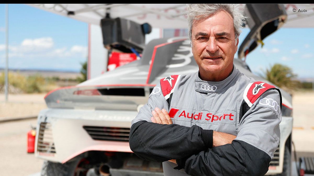 Carlos Sainz, en los test con el nuevo RS Q e-tron