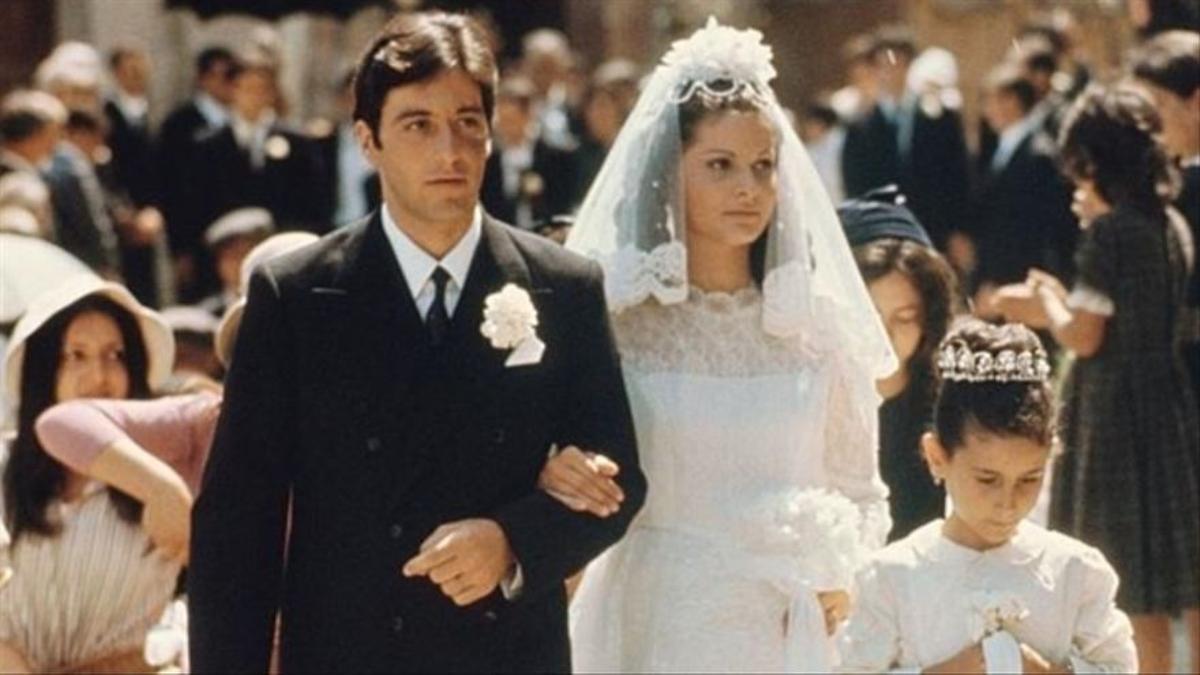 La boda de Michael Corleone (Al Pacino) y Apollonia Vitelli (Simonetta Stefanelli), en 'El Padrino'.