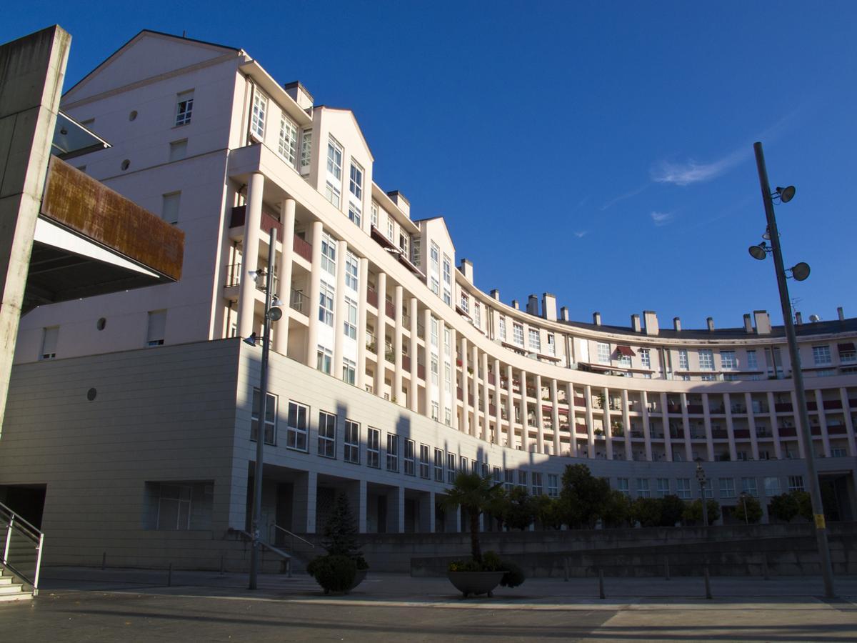 La plaza Errekalde, en Lejona