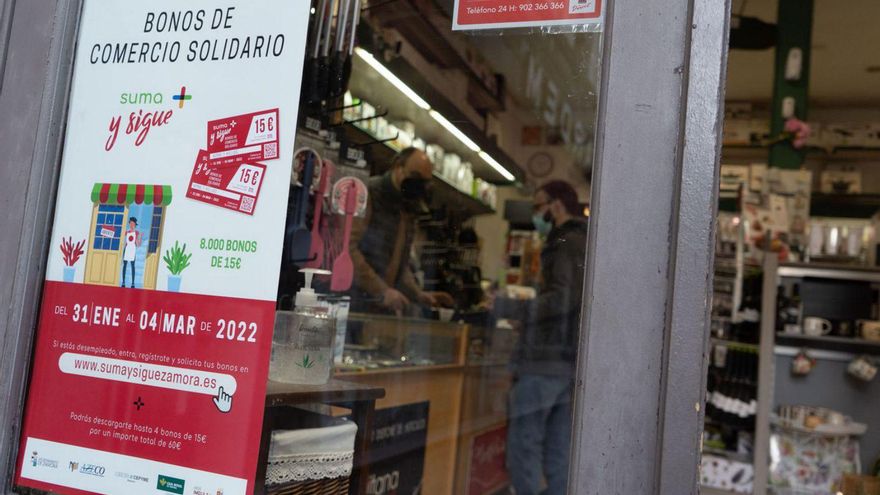 El Ayuntamiento de Zamora lanza 10.000 nuevos bonos de comercio para parados