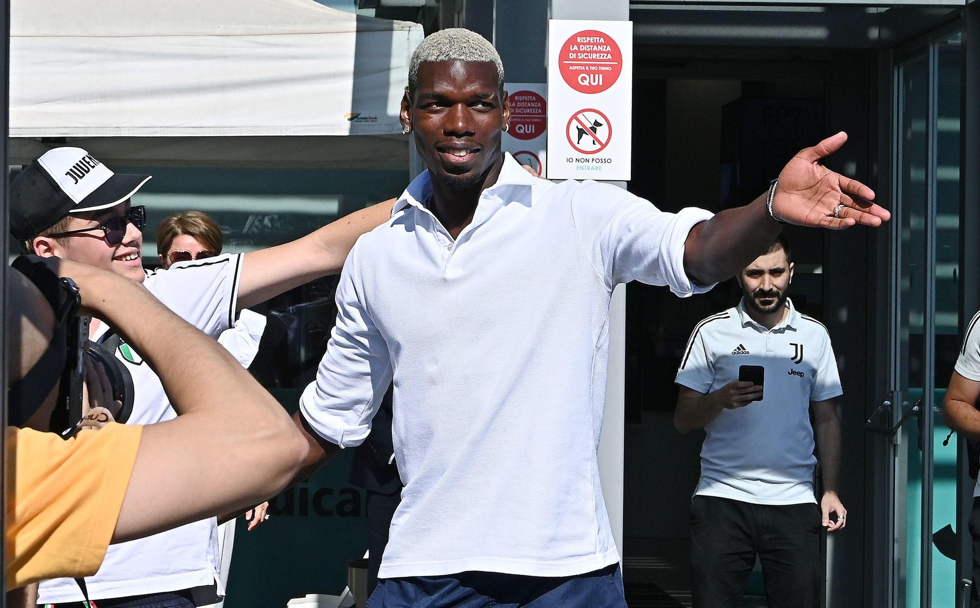 Paul Pogba en su llegada a la Juventus