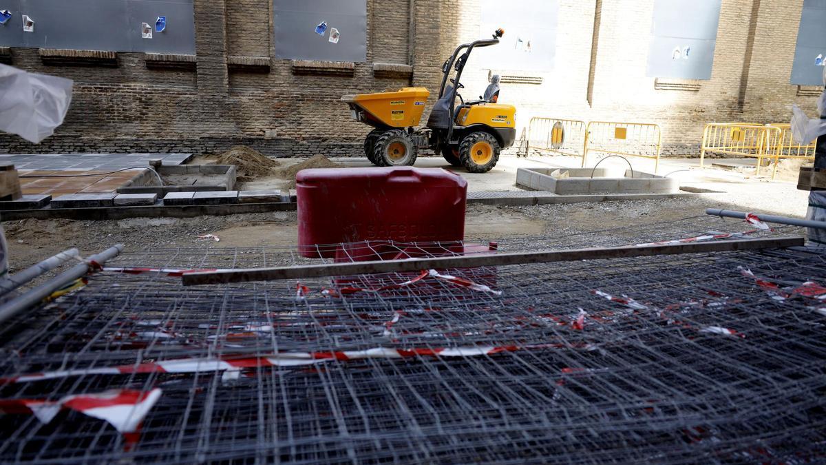 Imagen de archivo de obras en Zaragoza