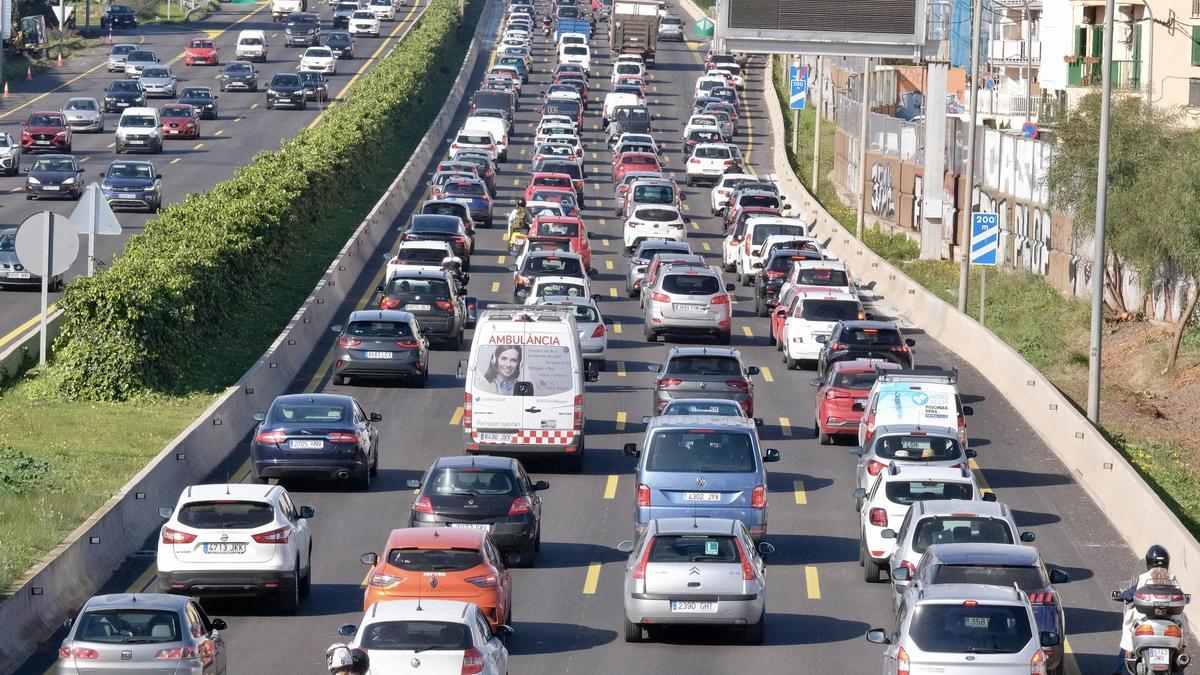 Saturación en las carreteras de Mallorca
