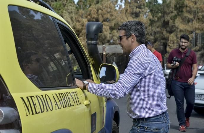 27/09/2017 CUMBRE DE GRAN CANARIA. Visita del consejero Narvay Quintero a la cumbre de Gran Canaria y el Alcalde Antonio Ortega. FOTO: J. PÉREZ CURBELO