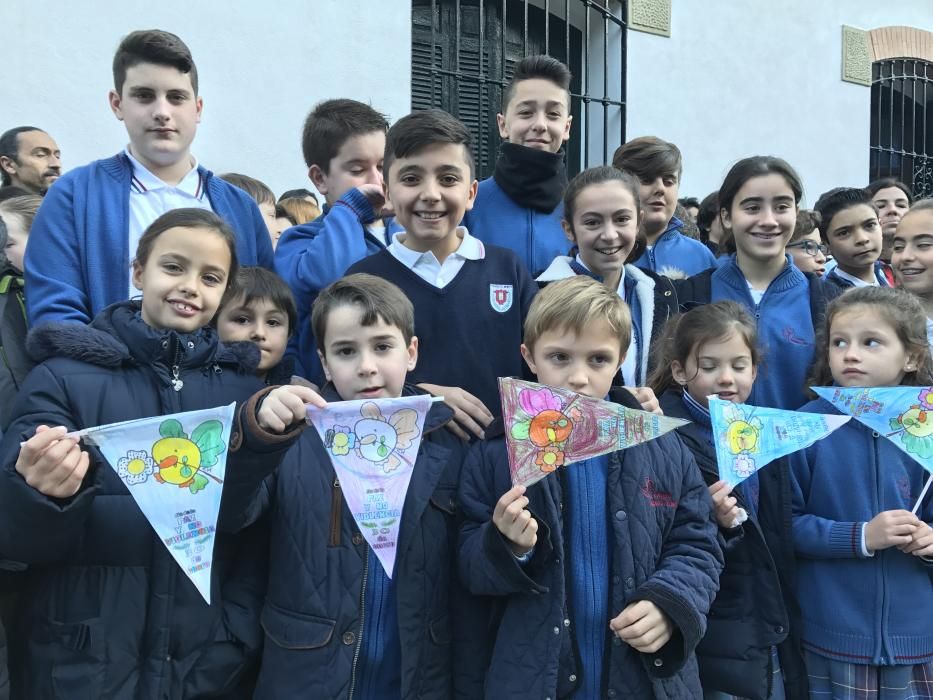 Celebración del Día de la Paz en el colegio 'El Monte'.