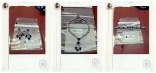 Les deu joies més valuoses que la UDEF va trobar al despatx de Zapatero, amb un collar d’or blanc i diamants de 278.000 euros