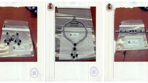 Les deu joies més valuoses que la UDEF va trobar al despatx de Zapatero, amb un collar d’or blanc i diamants de 278.000 euros