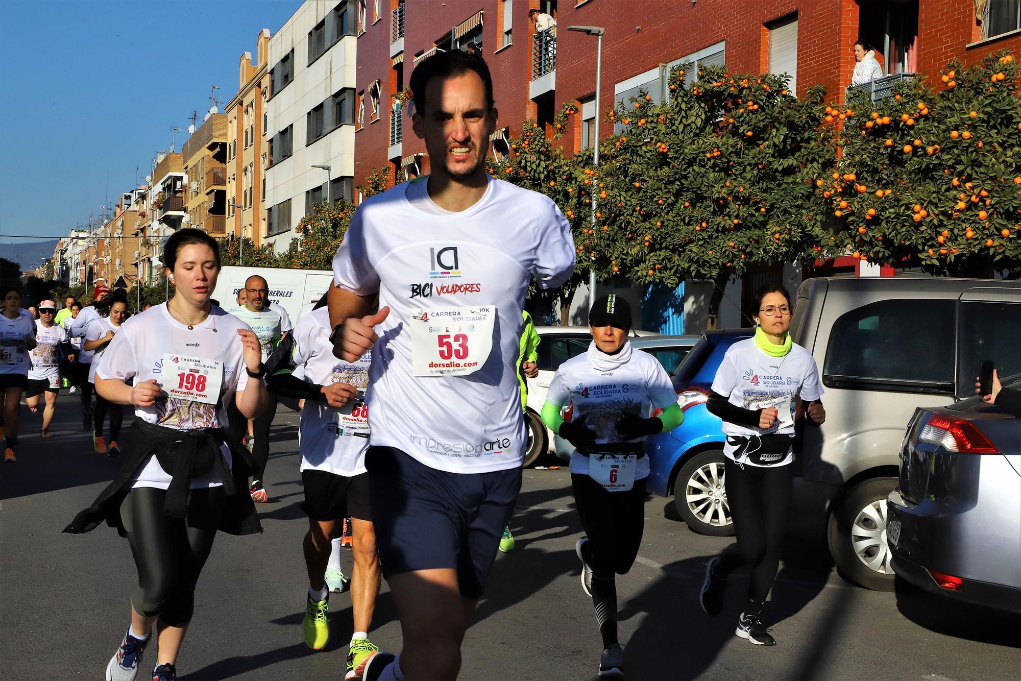 Carrera solidaria a favor del banco de alimentos de la parroquia de Fátima.