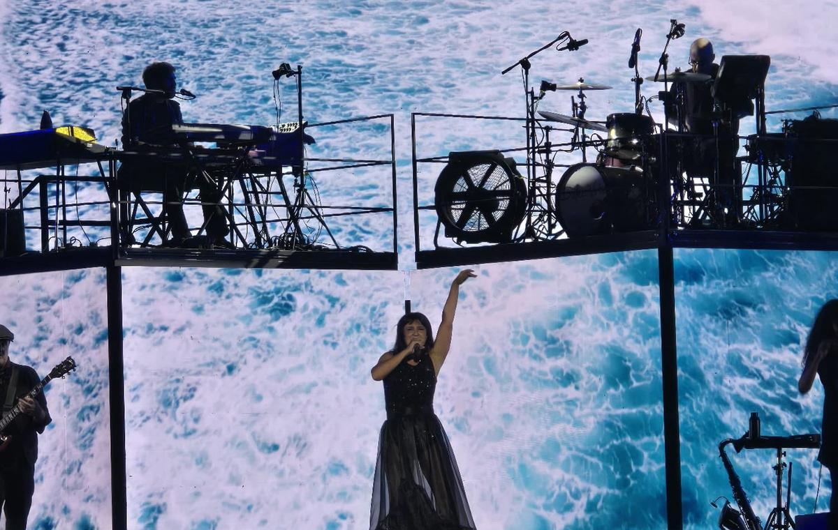 Eva Amaral, durnate el concierto del pasado sábado