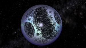 Recreación artística de una esfera Dyson: una estructura de ingeniería tan masiva crearía una firma tecnológica que podría ser detectada por la humanidad.