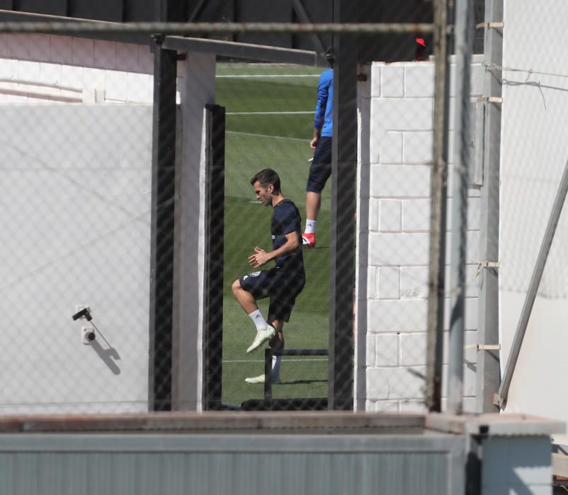 Entrenamiento a puerta cerrada del Valencia