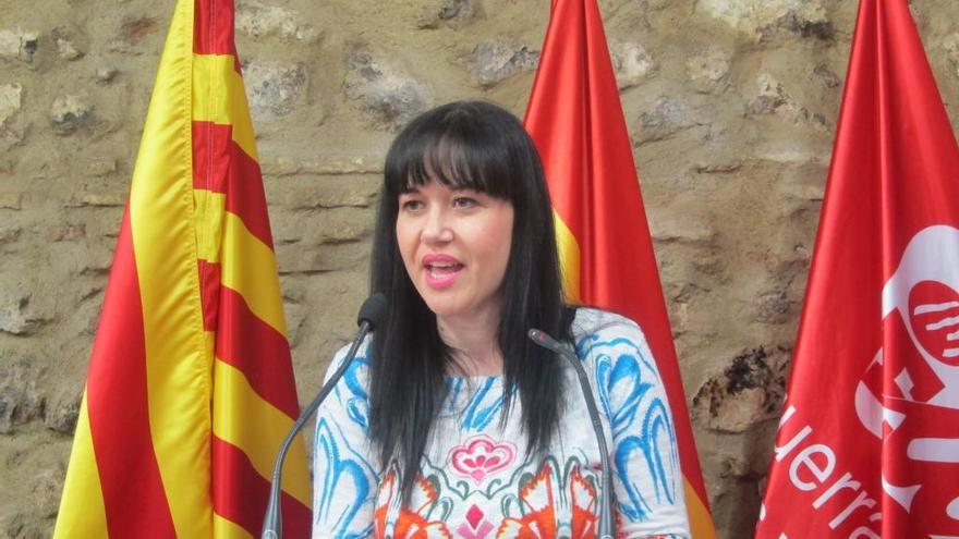 La coordinadora de EUPV en València, Rosa Albert