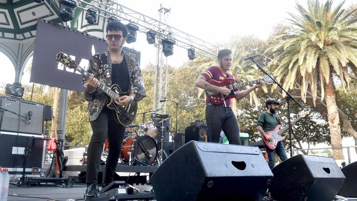 Actuación de Naife en el Big Bang Festival, este viernes, en el Parque de San Telmo.