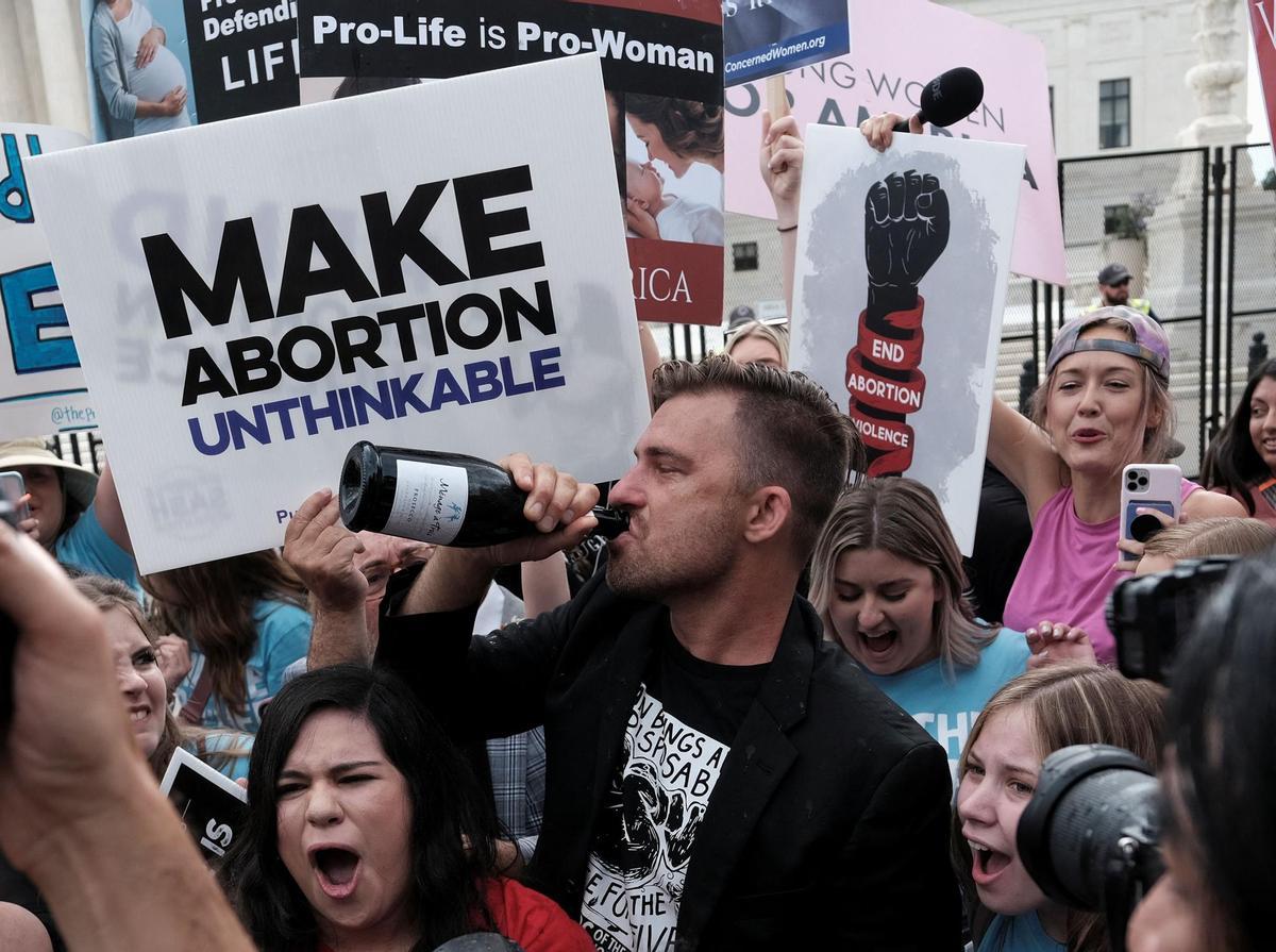 United States Supreme Court overturns the landmark Roe v Wade abortion decision