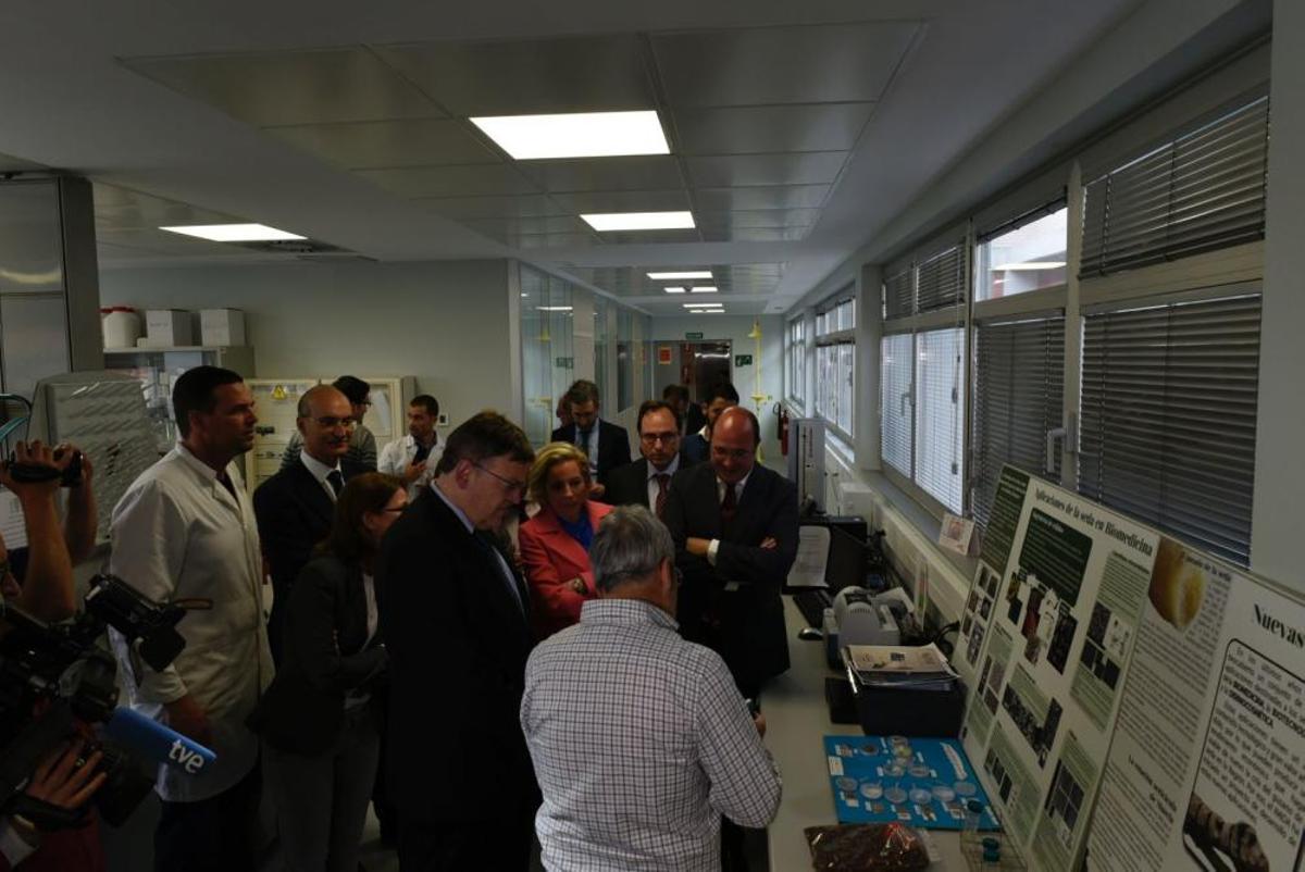 Reunión de Ximo Puig y Pedro Antonio Sánchez en Murcia