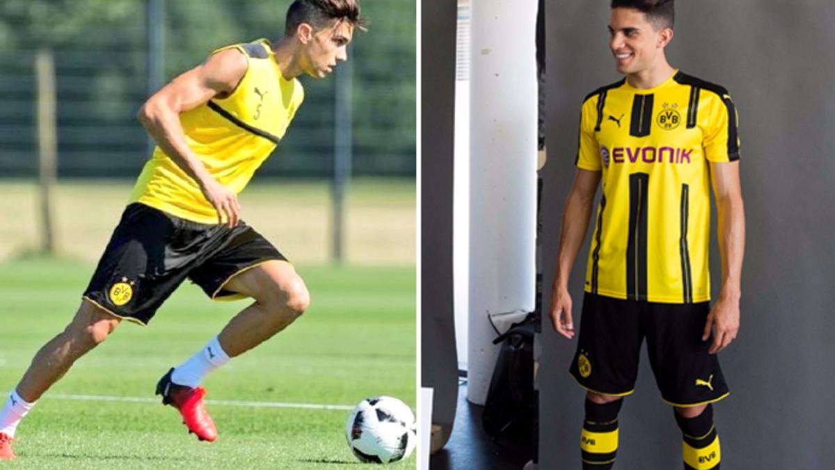 Bartra, durante el entrenamiento y en una sesión fotográfica