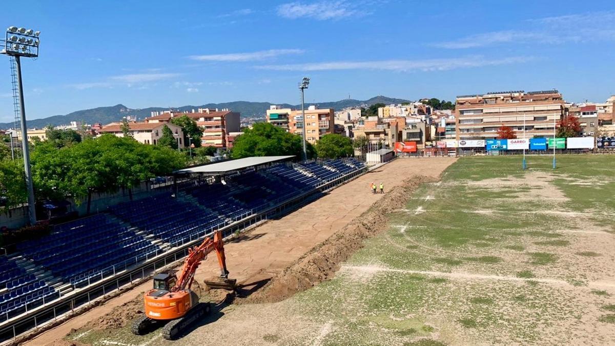 Las obras de remodelación del estadio empezaron el 18 de junio y finalizarán a mediados de agosto