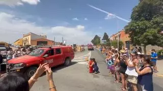 Aplausos y emoción en Niebla para despedir a la UME tras el devastador incendio