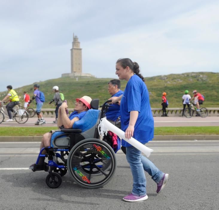 II marcha sobre rodas de Aspace Coruña