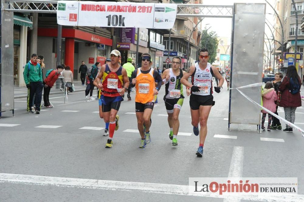 Murcia Maratón y 10 k. Paso por la Gran Vía