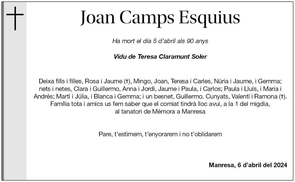 JOAN CAMPS ESQUIUS