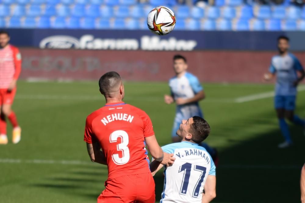 Partido de la Copa del Rey entre el Málaga CF y el Granada.