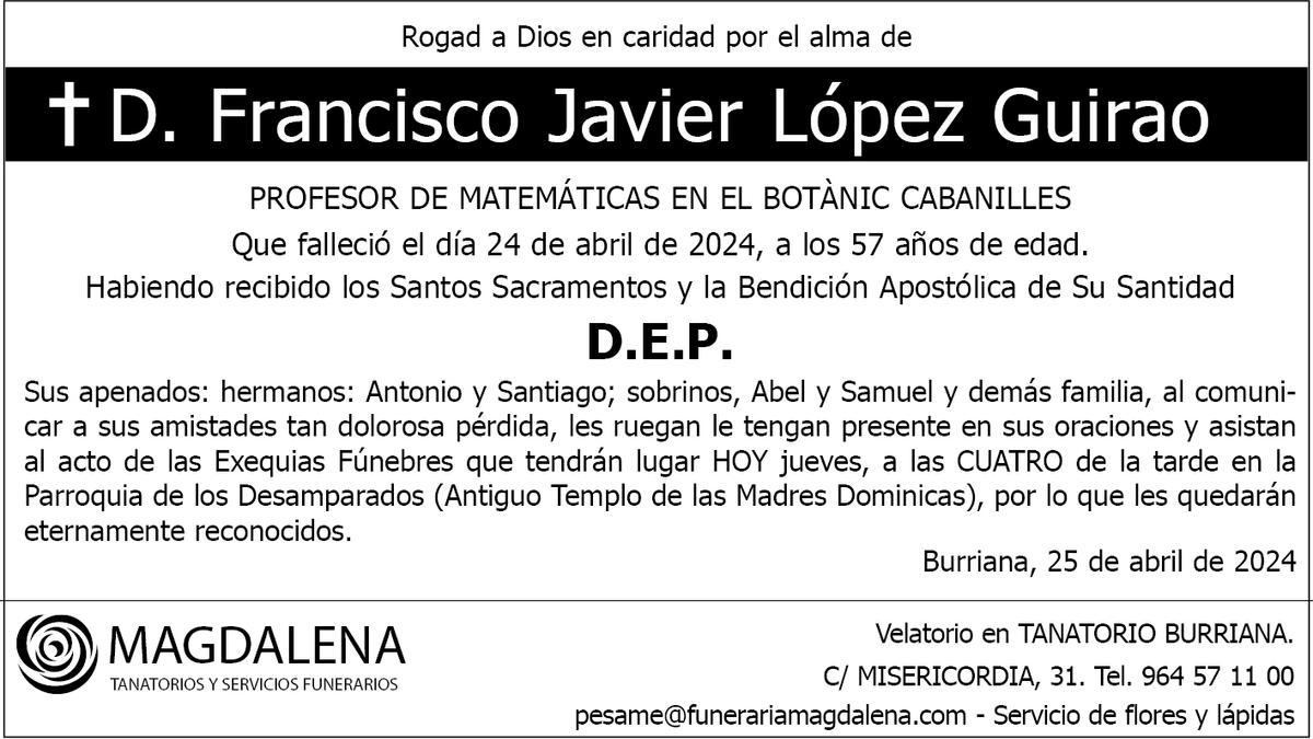 D. Francisco Javier López Guirao