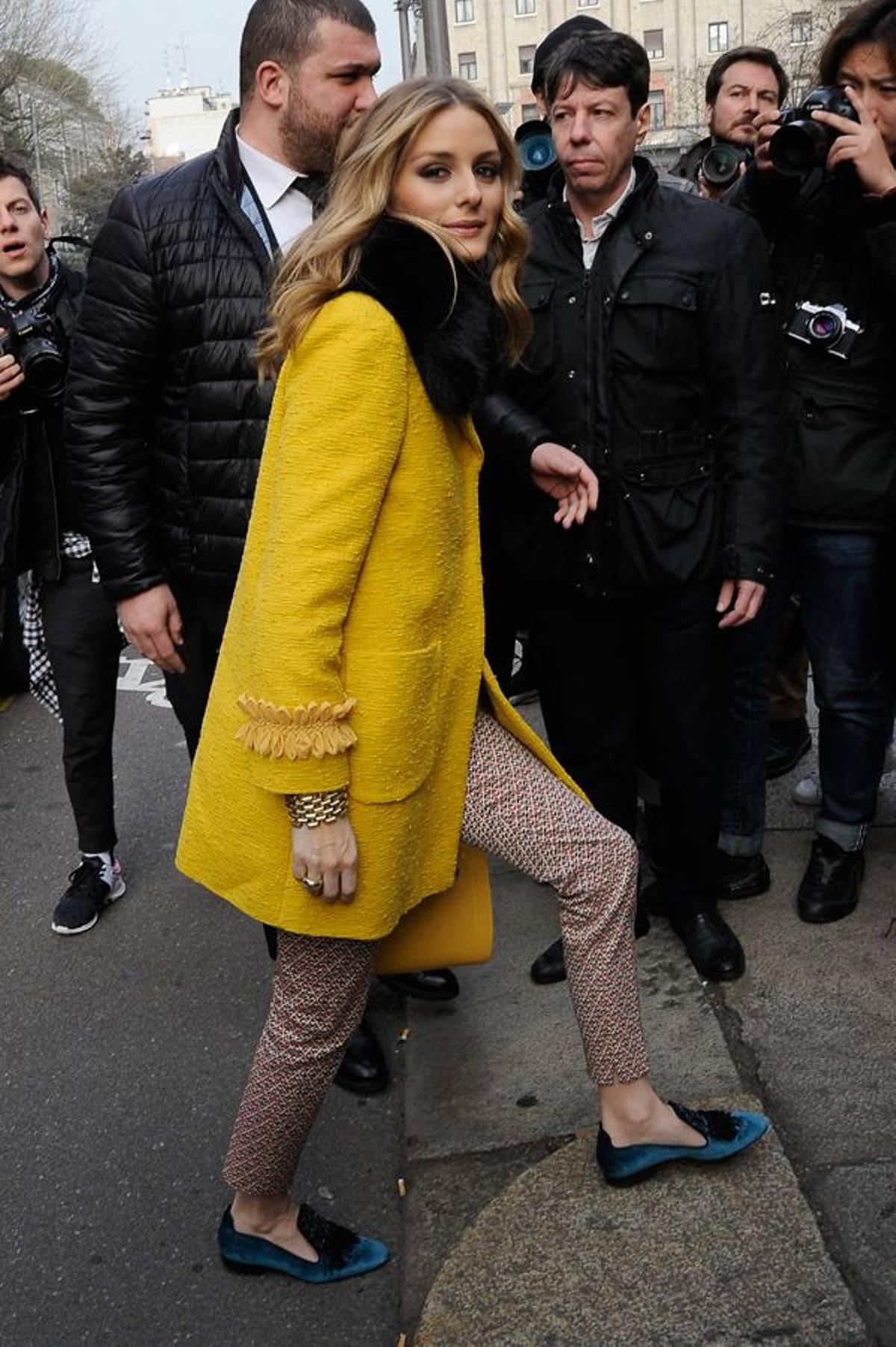 Olivia Palermo con slippers