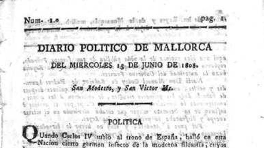 Los diarios y revistas de los siglos XIX y XX en Balears, al acceso del  público a traves de Internet