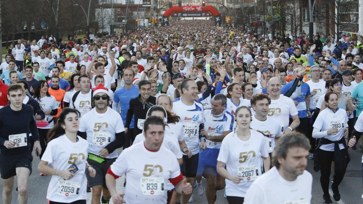 La pasada San Silvestre, en Gijón