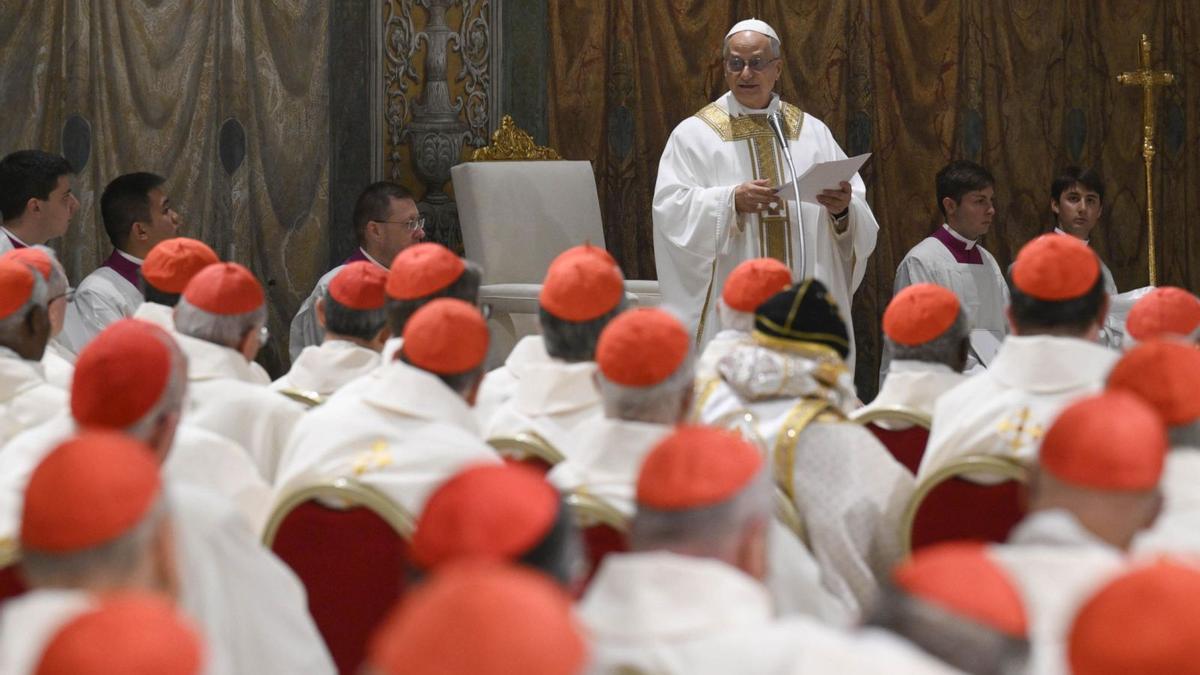 El papa León XIV, esta semana, en la Capilla Sixtina del Vaticano.