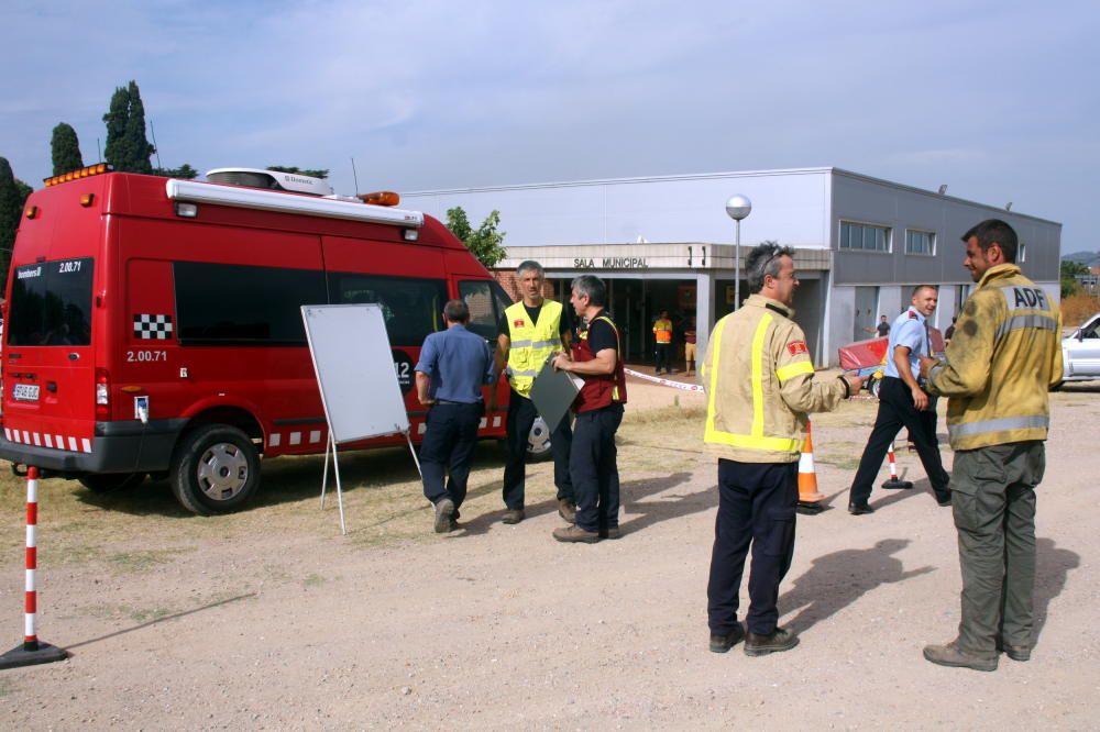 Incendi entre Cruïlles i Monells