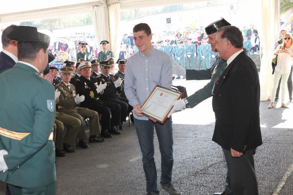 Actos del Día de la Hispanidad en la comandancia de la Guardia Civil de Gijón