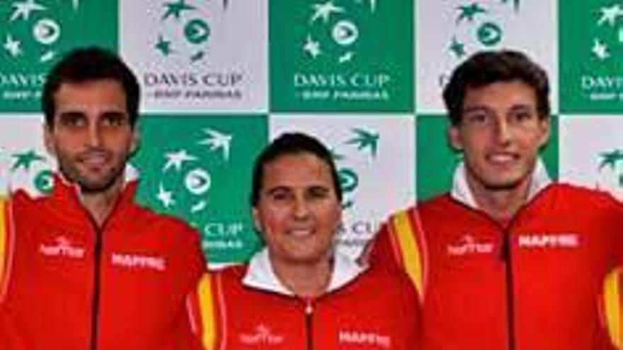 Albert Ramos, Conchita Martínez y Pablo Carreño.