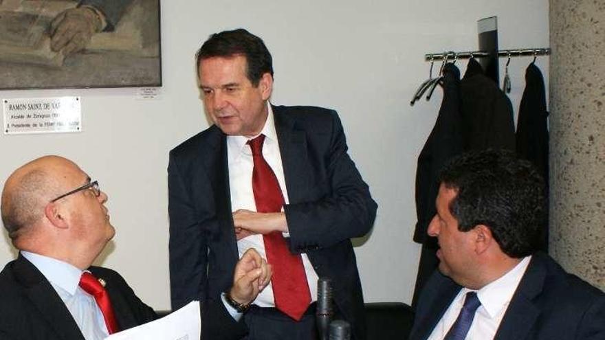 José Manuel Baltar, Abel Cabellero y Javier Moliner.  // FdV