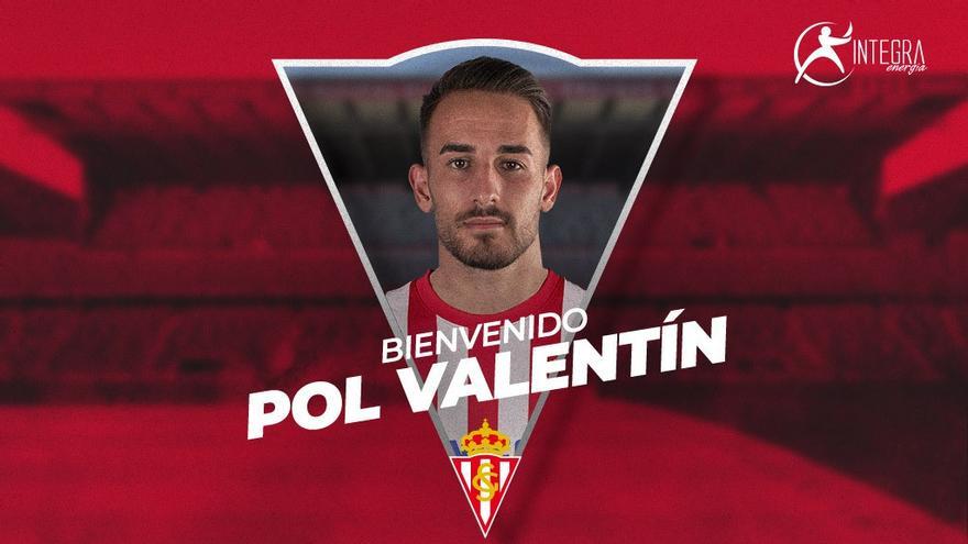 El Sporting oficializa la incorporación de Pol Valentín por dos temporadas