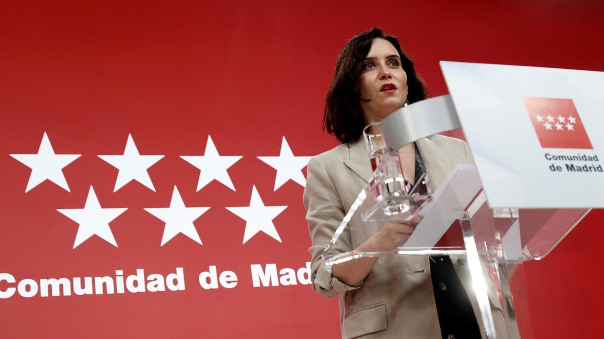 Ayuso anuncia que Madrid eliminará todos los impuestos propios