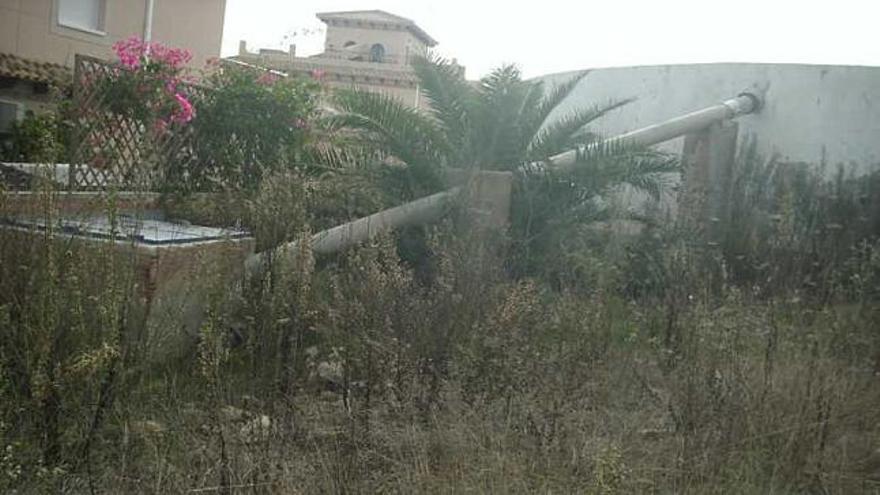 Una imagen del estado de la instalación de tuberías denunciado por vecinos