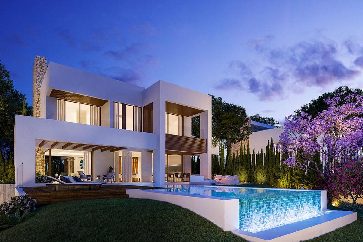 Una vivienda de lujo en el centro urbano de Marbella.