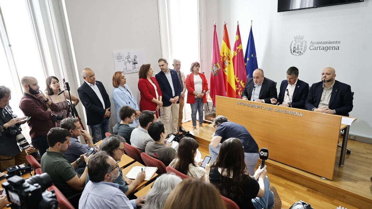 Presentación de la moción de censura en Cartagena este martes